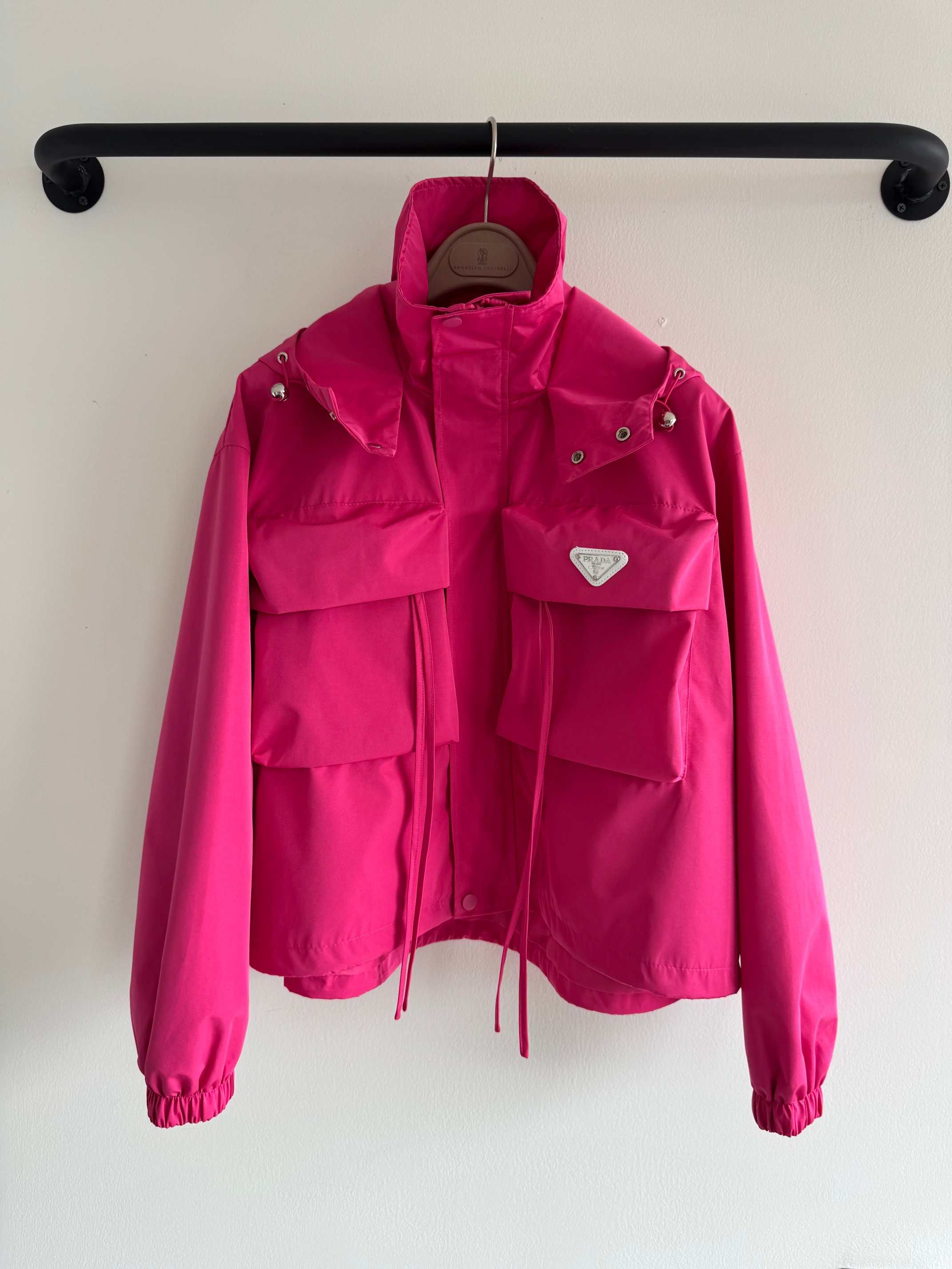 Dragon Fruit Pink Windbreaker Jacket - Stylish, Eye-Catching, and Functional 2 a1739778612846 5372
