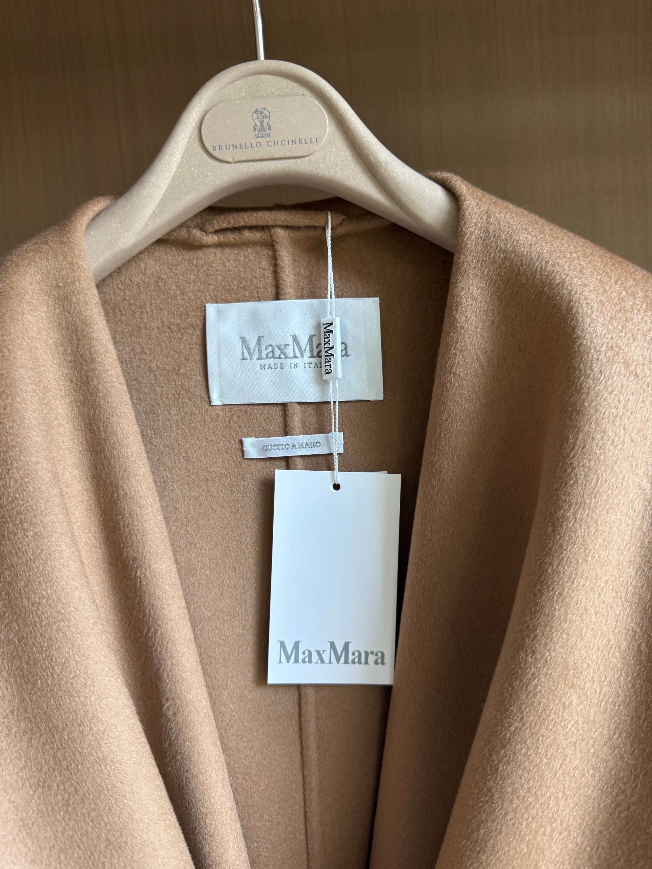 Elegant Pure Cashmere Overcoat with Oversized Lapel & Waist Belt - M Style 4 a1757225907566 0023