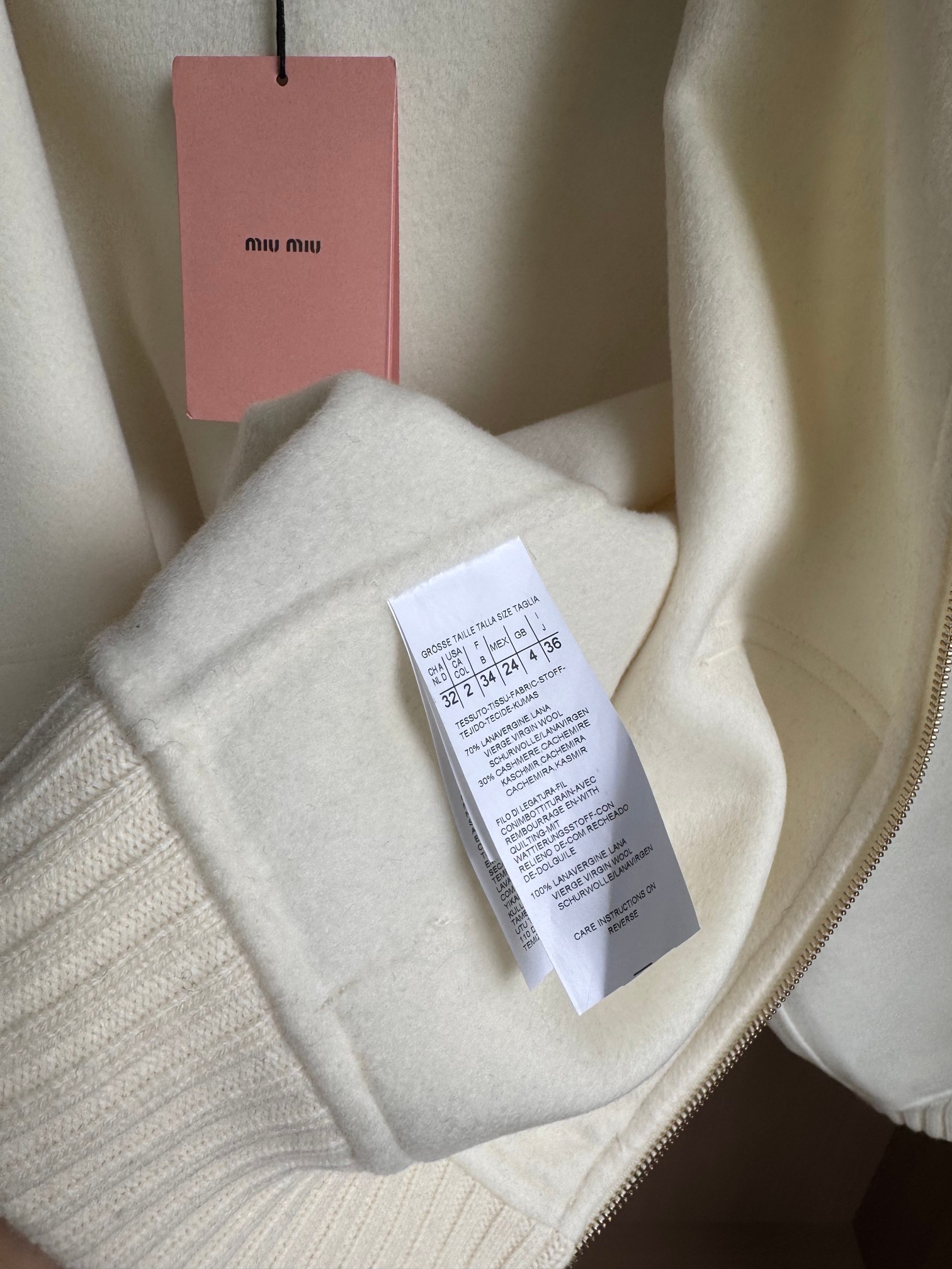 MI*U Women's Zip-Up Hooded Wool-Cashmere Blend Short Coat - Elegant & Warm 10 a1757408159579 5621