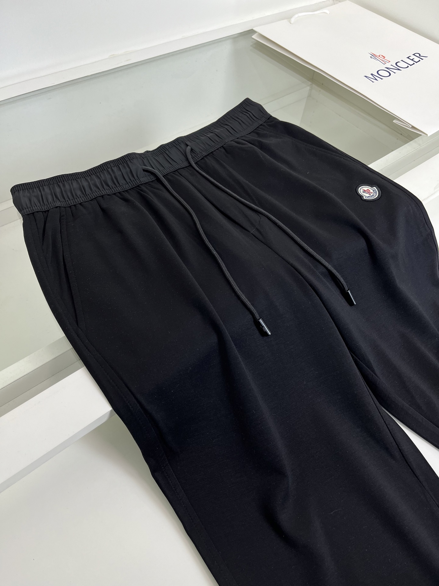 High-quality 公司订单蒙**口MON**ER2026春夏 全品相订单 莫代尔棉松紧腰直脚休闲