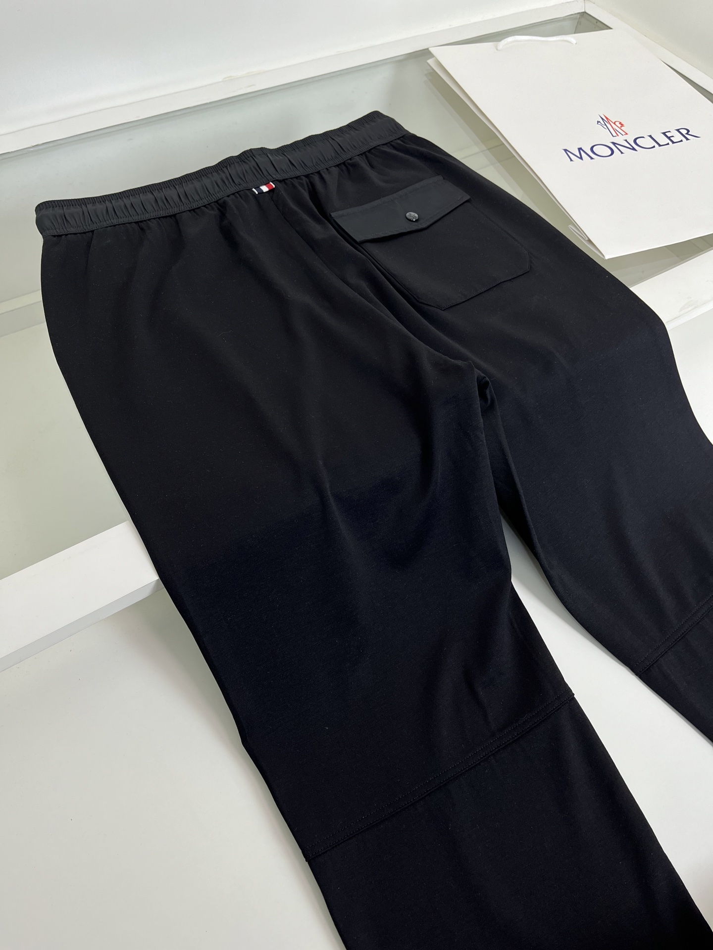 High-quality 公司订单蒙**口MON**ER2026春夏 全品相订单 莫代尔棉松紧腰直脚休闲