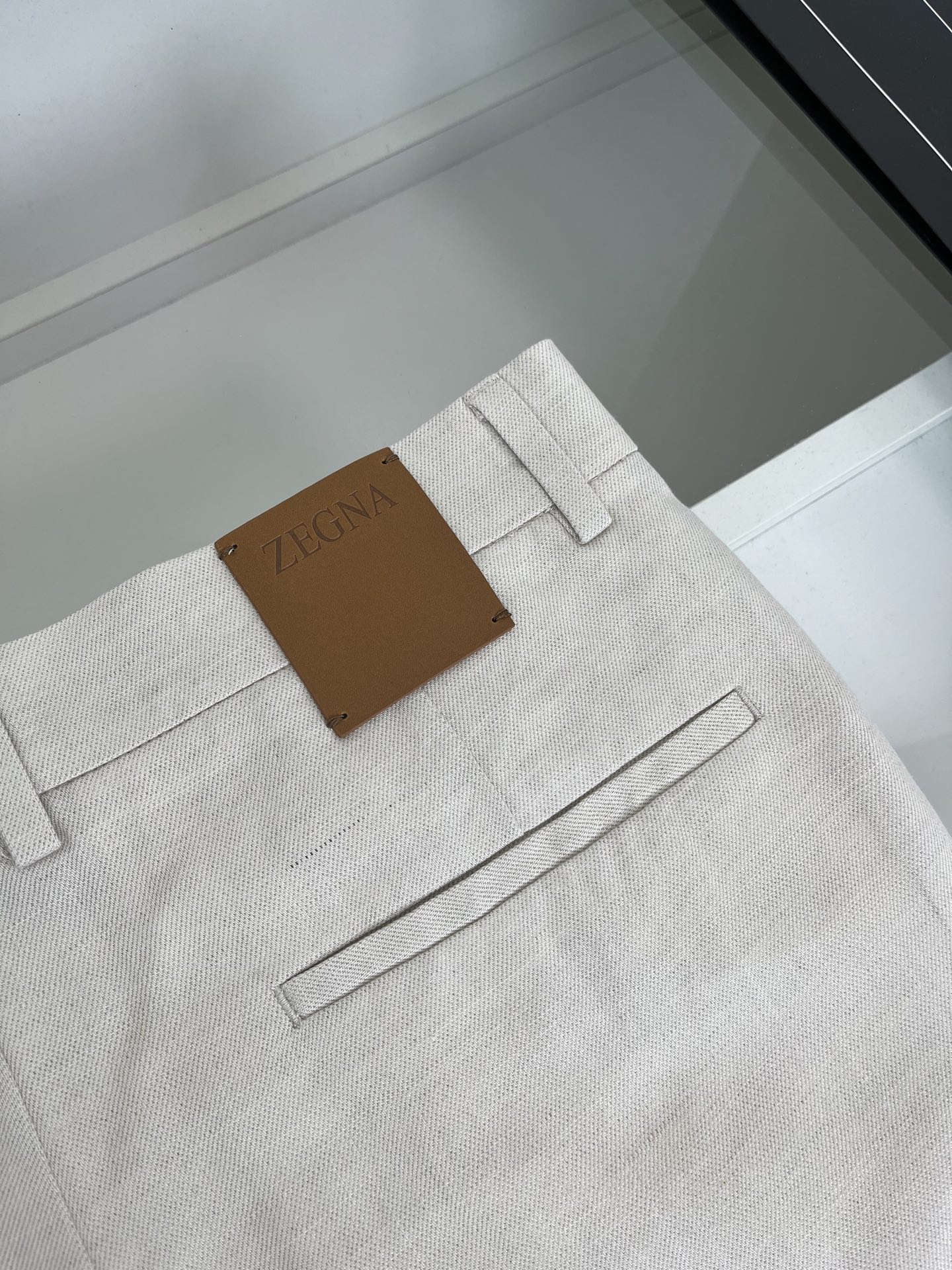 High-quality 公司订单ZE*NA杰*亚 品质控推荐！口碑款 天丝亚麻老钱西裤腰直筒休闲裤 经