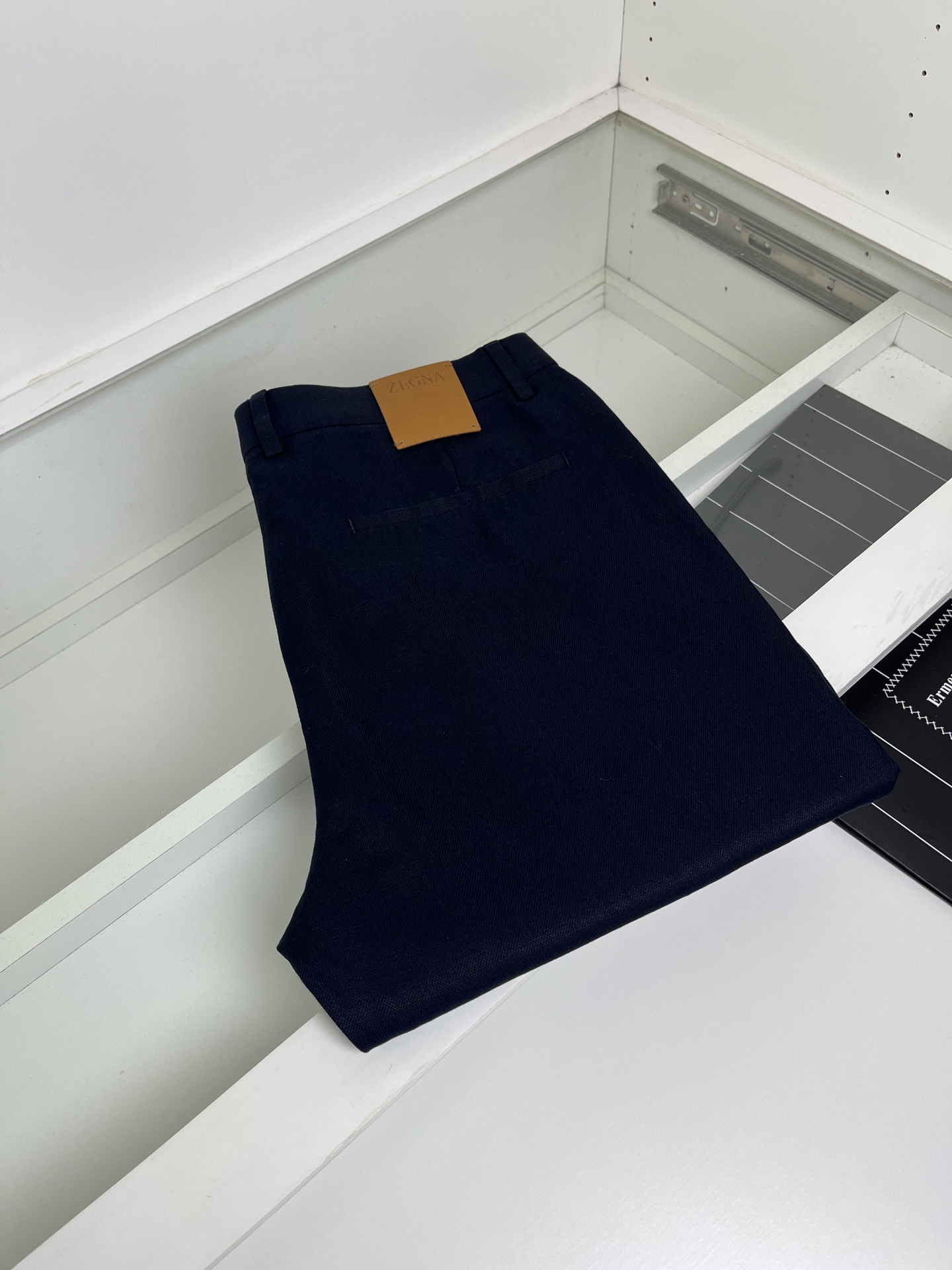 High-quality 公司订单ZE*NA杰*亚 品质控推荐！口碑款 天丝亚麻老钱西裤腰直筒休闲裤 经