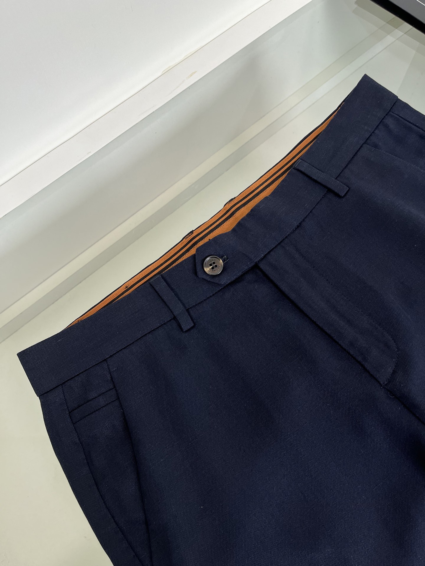 High-quality 公司订单ZE*NA杰*亚 品质控推荐！口碑款 天丝亚麻老钱西裤腰直筒休闲裤 经