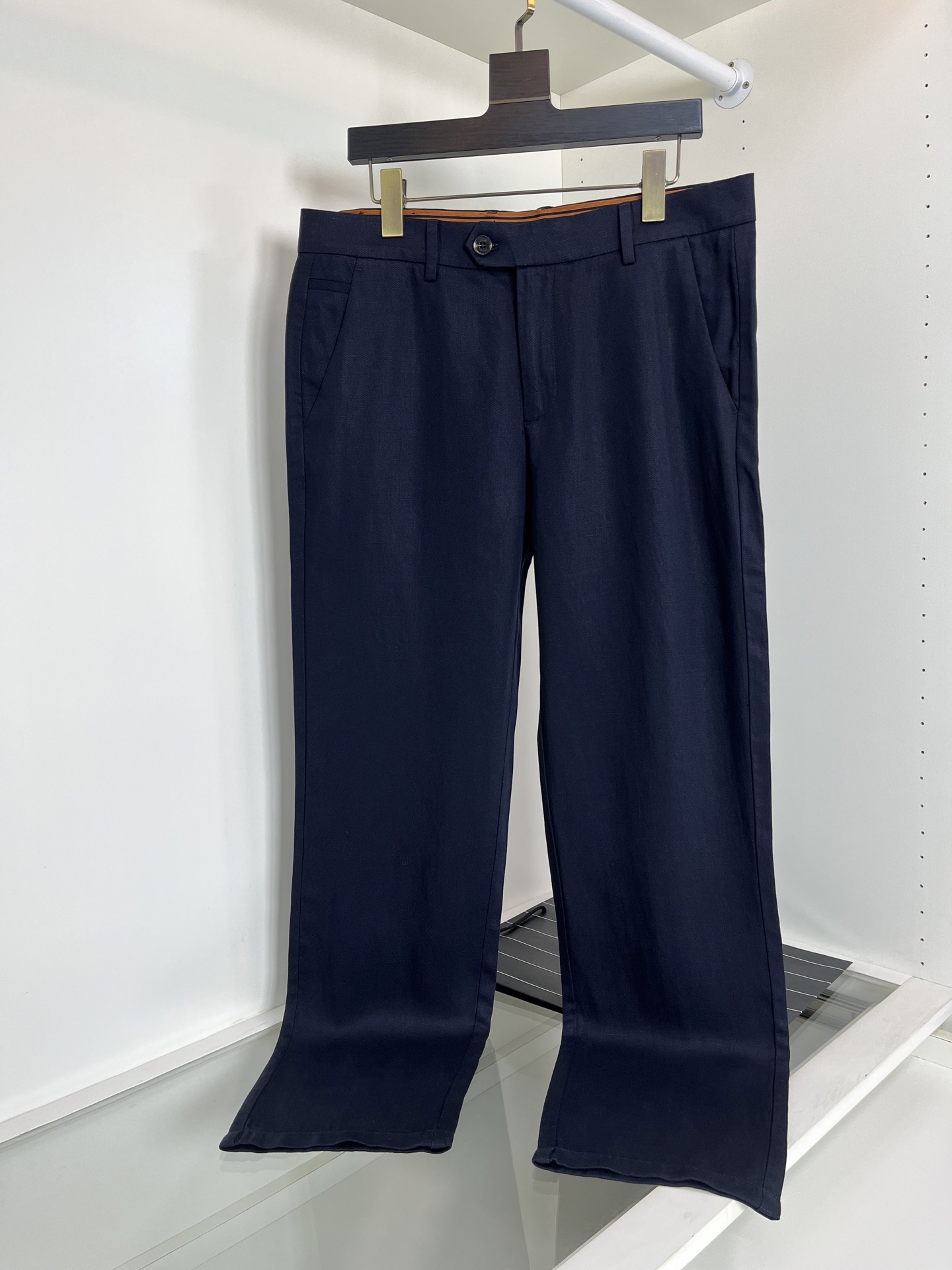 High-quality 公司订单ZE*NA杰*亚 品质控推荐！口碑款 天丝亚麻老钱西裤腰直筒休闲裤 经