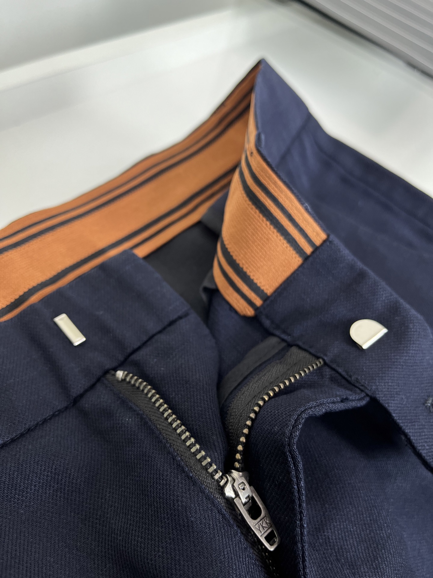 High-quality 公司订单ZE*NA杰*亚 品质控推荐！口碑款 天丝亚麻老钱西裤腰直筒休闲裤 经