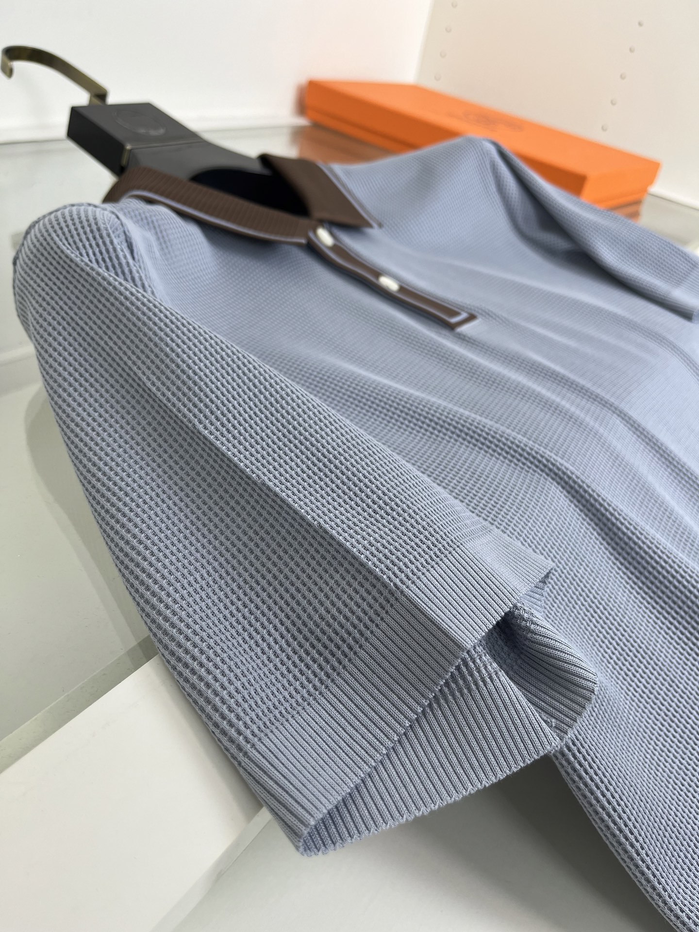 High-quality 公司订单爱*仕(He*mès) 2026春夏 （针织起脚料） 竖纹提花起脚 经