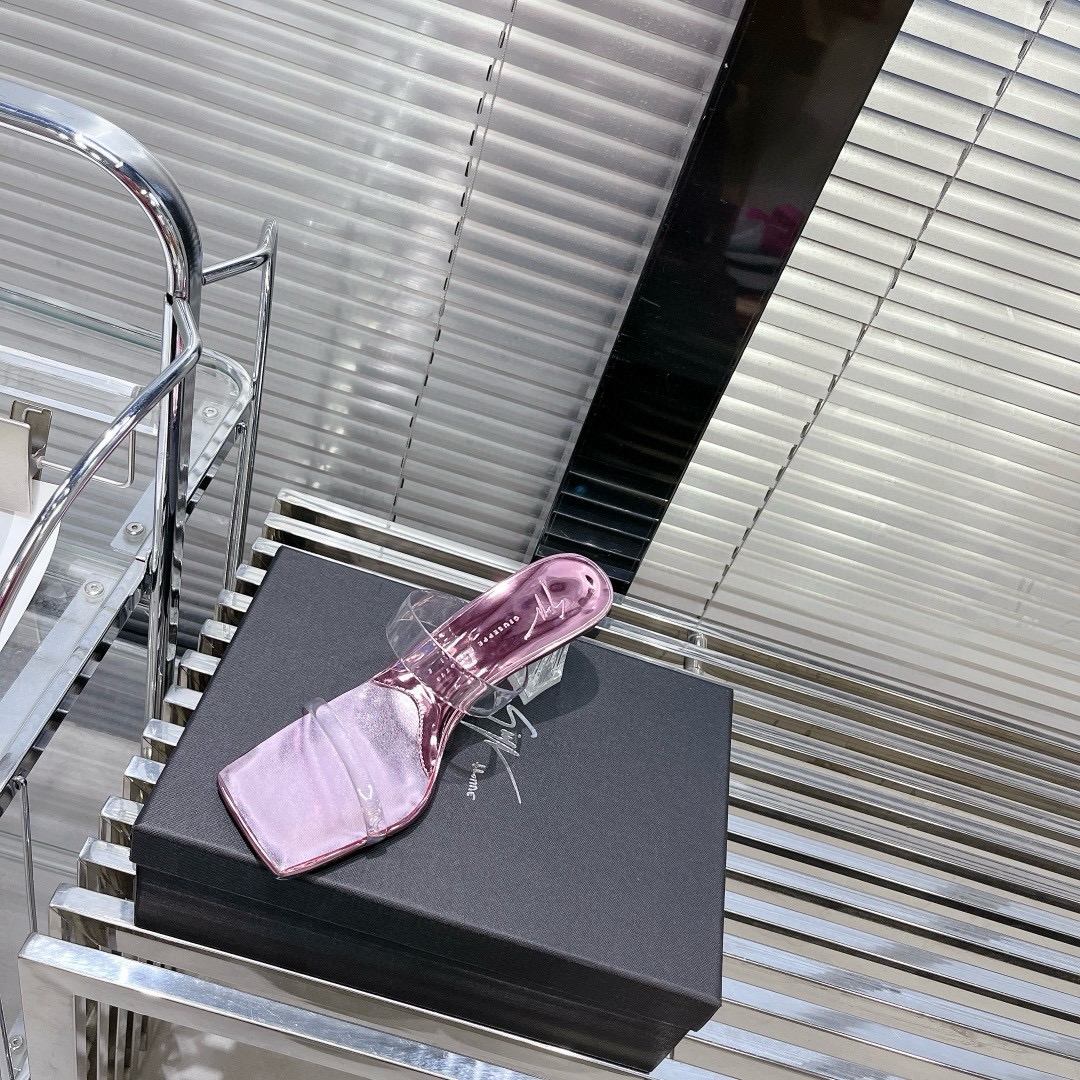 Unknown Giuseppe Zanotti 春夏新款水晶高跟拖鞋
