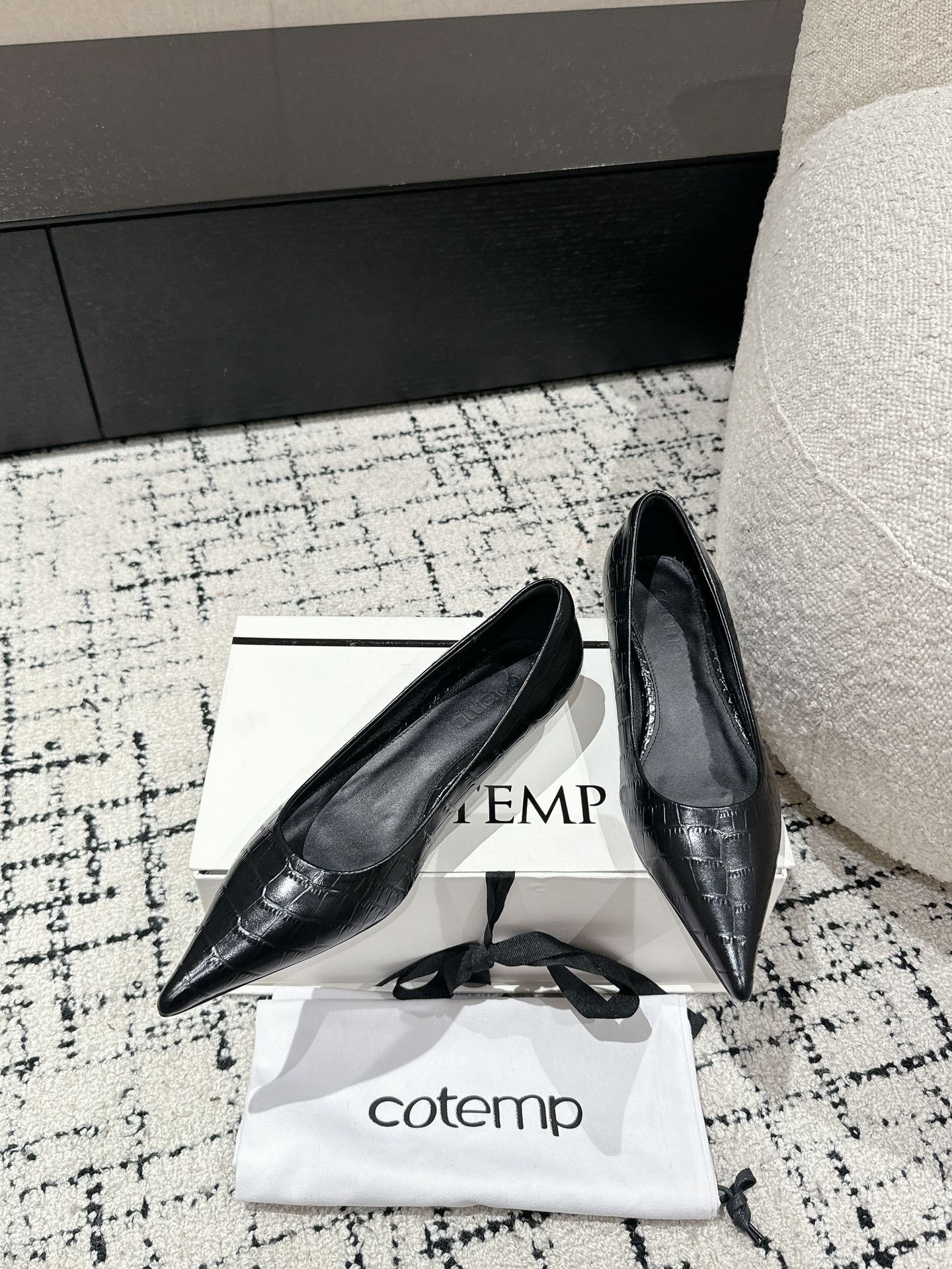 Top 750 Cotemp Pointy Hill Heel Shoe Series with Silk Embroidery - 图片 4