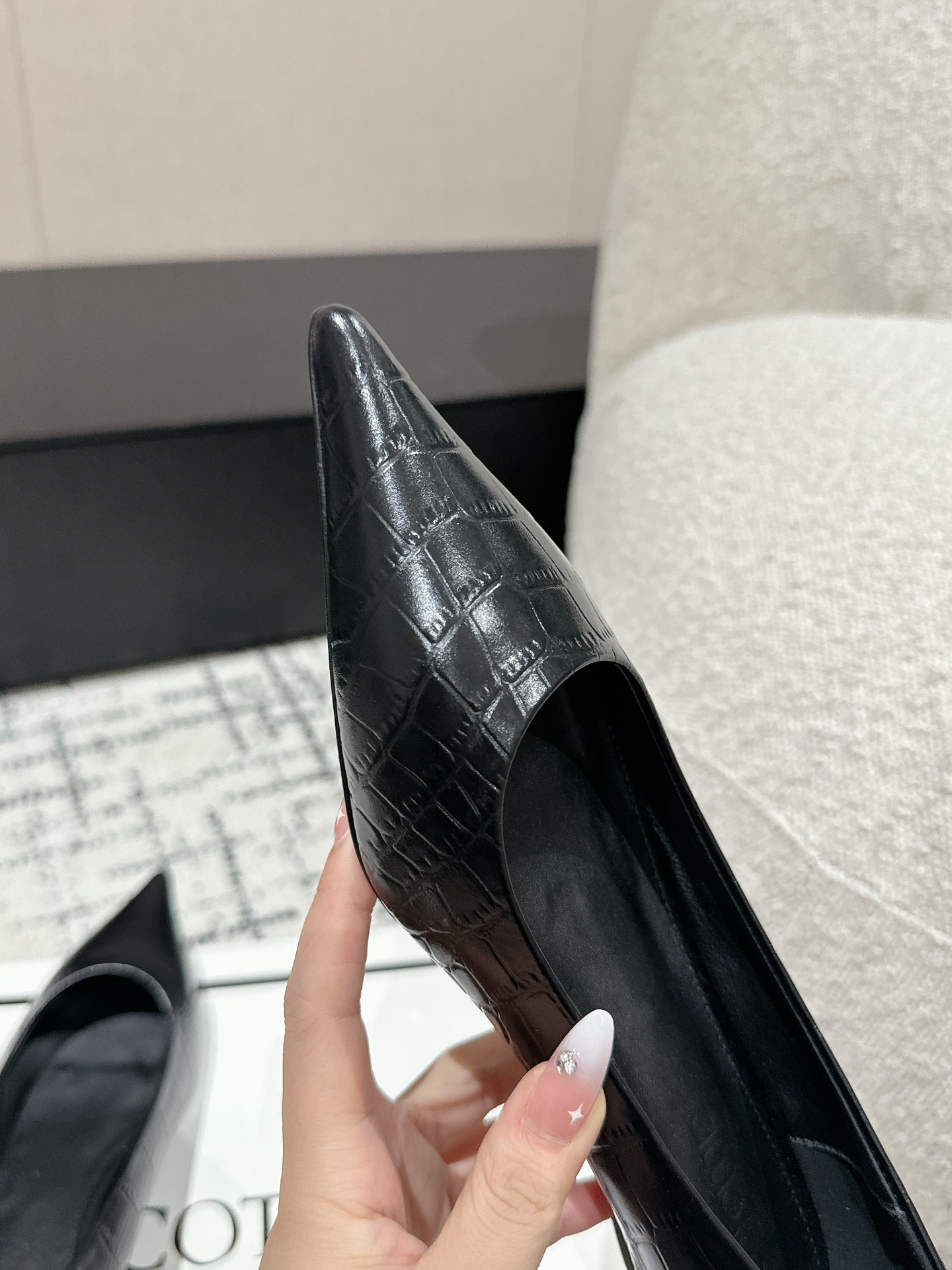 Top 750 Cotemp Pointy Hill Heel Shoe Series with Silk Embroidery - 图片 7
