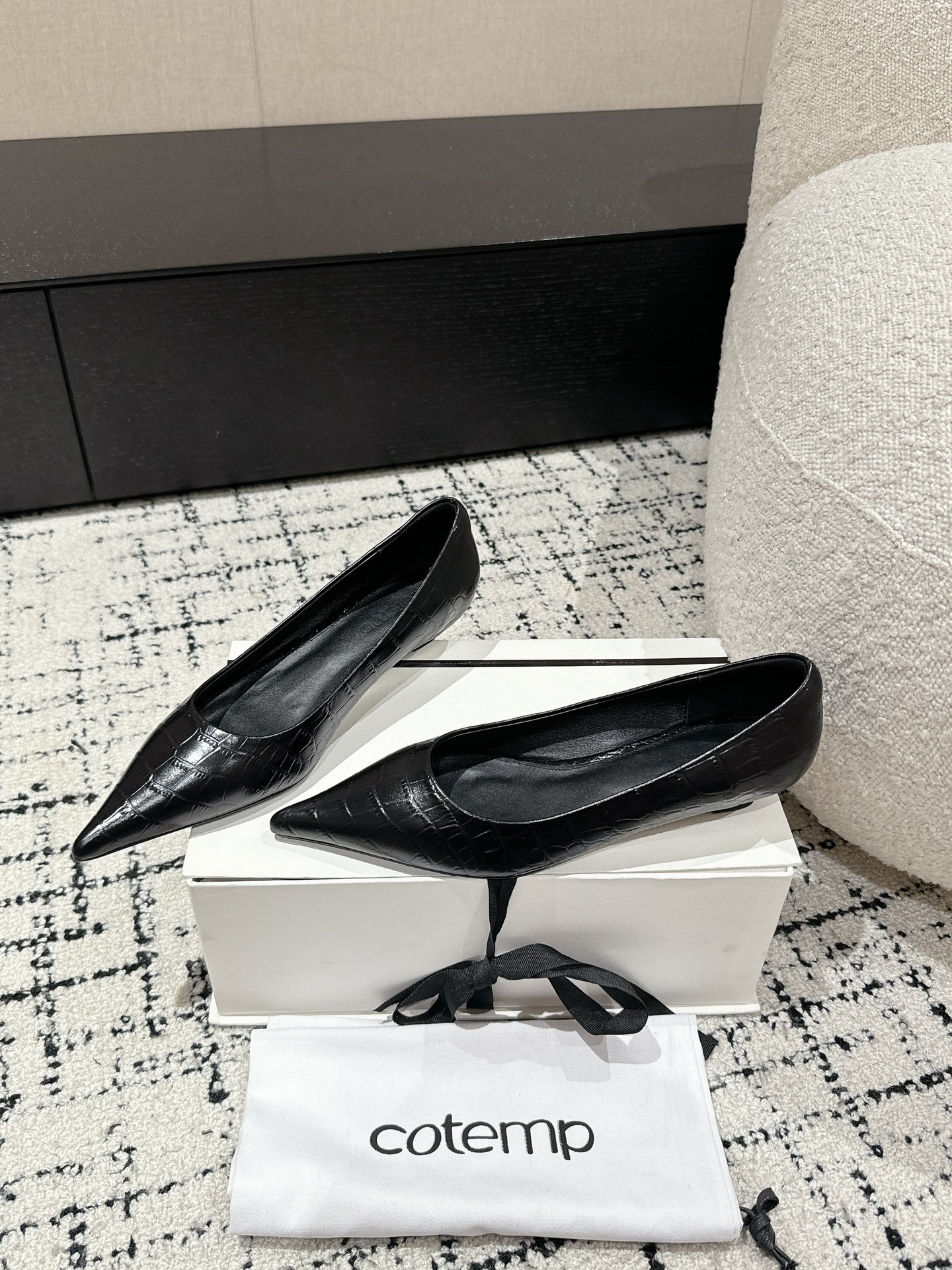 Top 750 Cotemp Pointy Hill Heel Shoe Series with Silk Embroidery - 图片 3