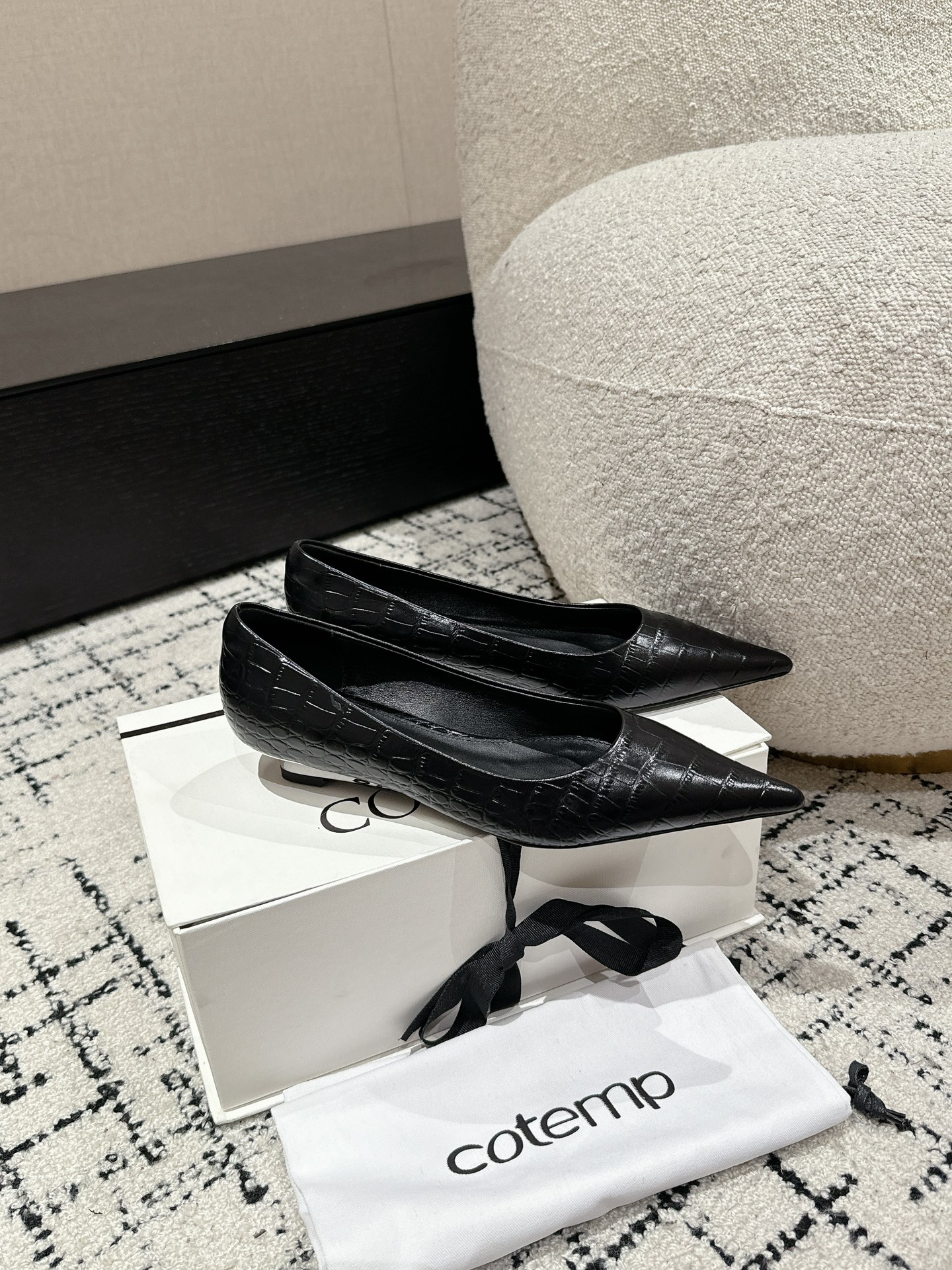 Top 750 Cotemp Pointy Hill Heel Shoe Series with Silk Embroidery - 图片 2