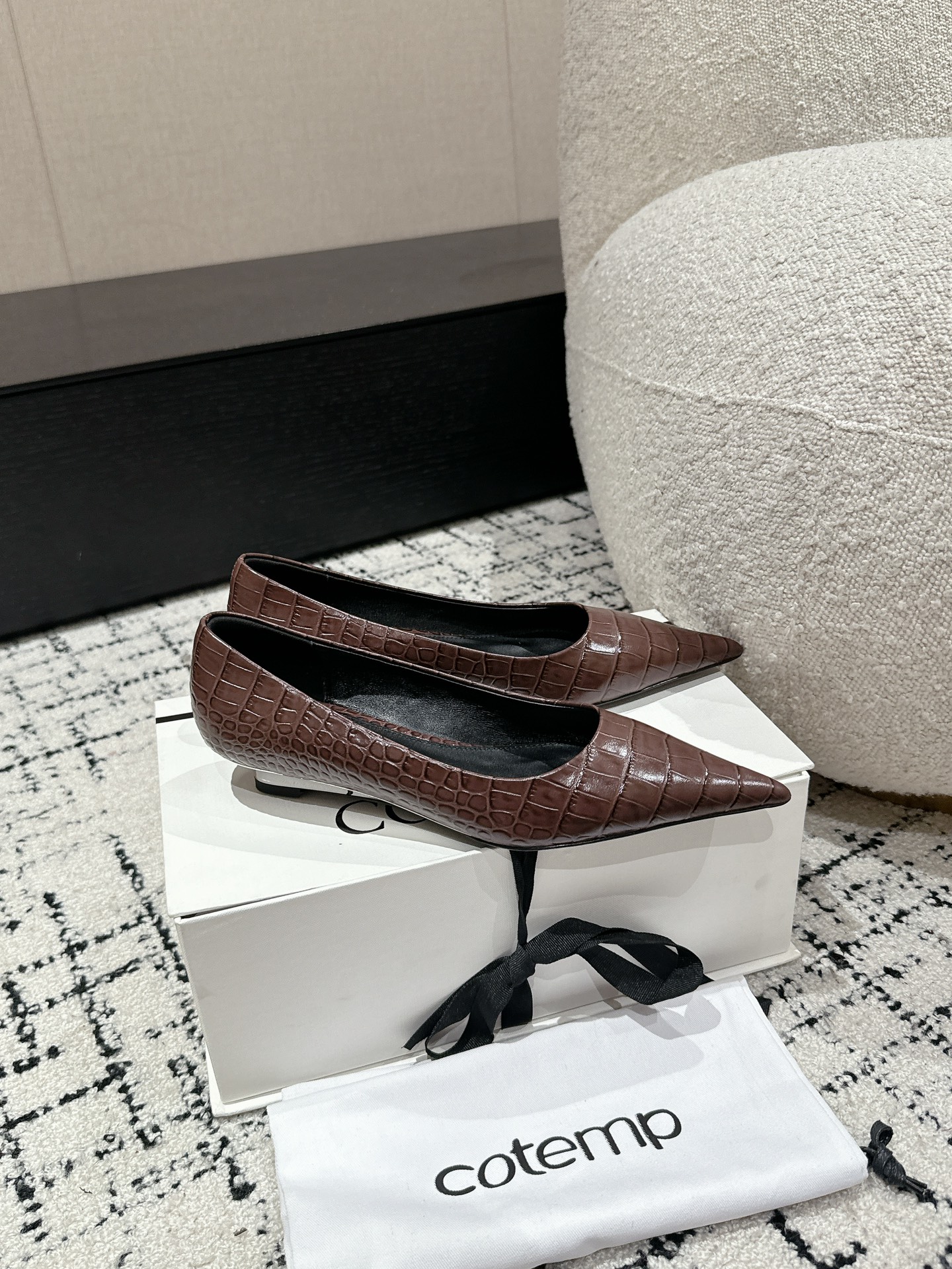 “750 Cotemp Pointy Hill Heel Shoe Series: Crafted with Silk Embroidery for Metallic Light” - 图片 2