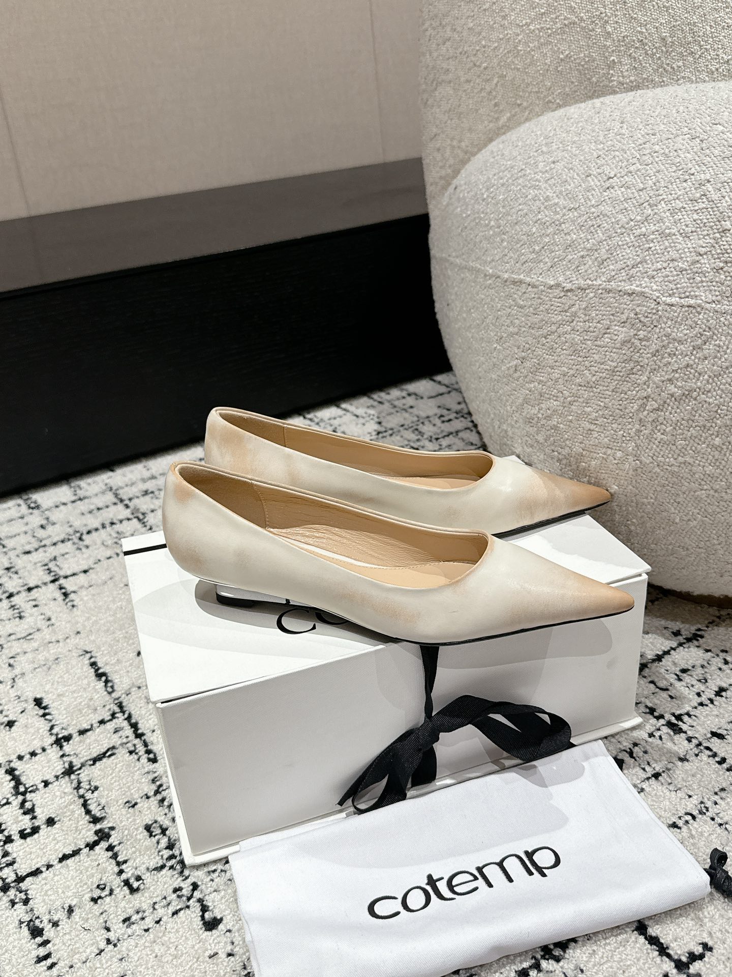Top 750 Cotemp Pointy Hill Heel Shoe Series with Silk Embroidery - 图片 2