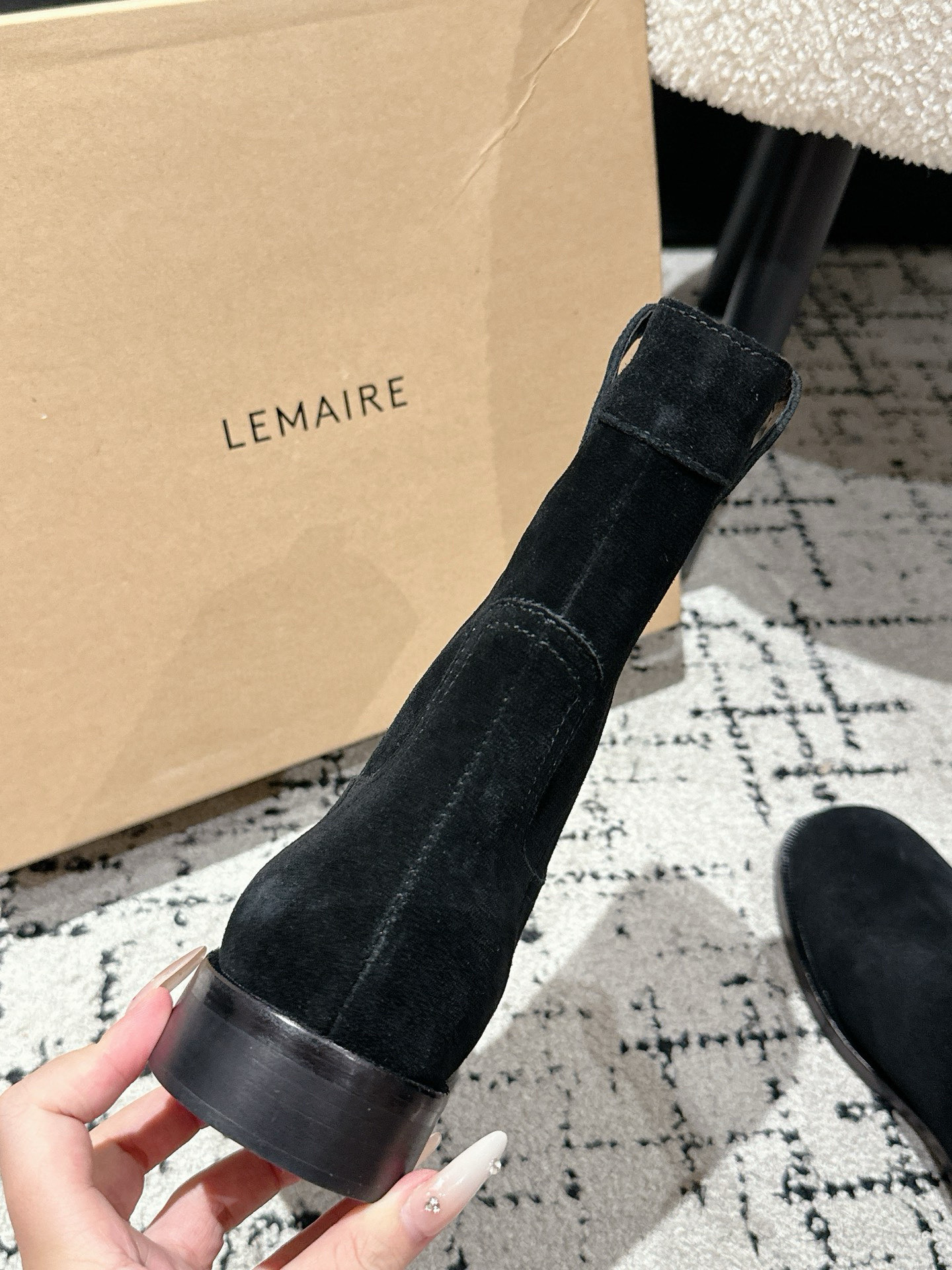 High-Quality Casual Boots for Winter: Lemaire 25s with Short Boots - 图片 6