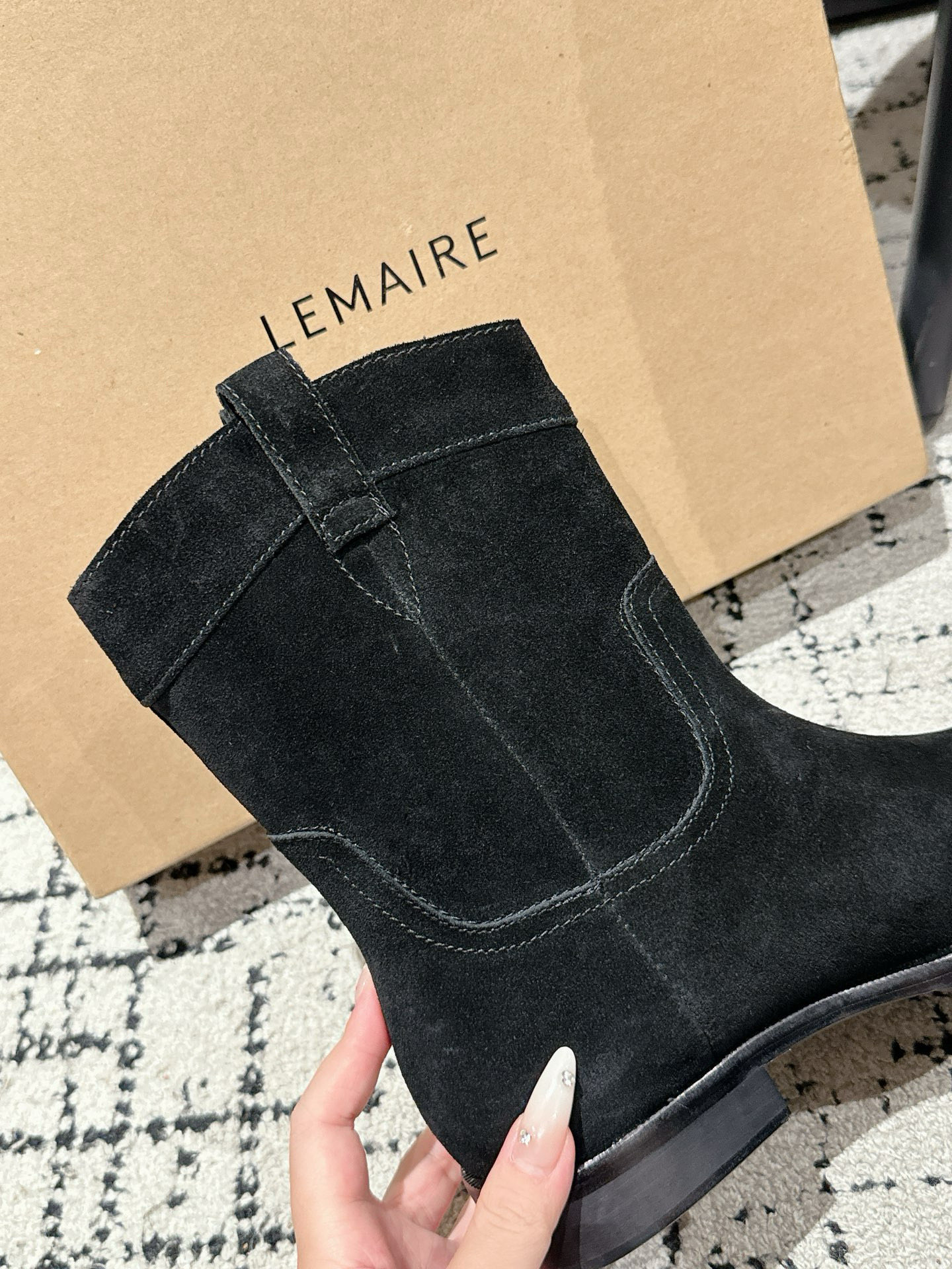 High-Quality Casual Boots for Winter: Lemaire 25s with Short Boots - 图片 7