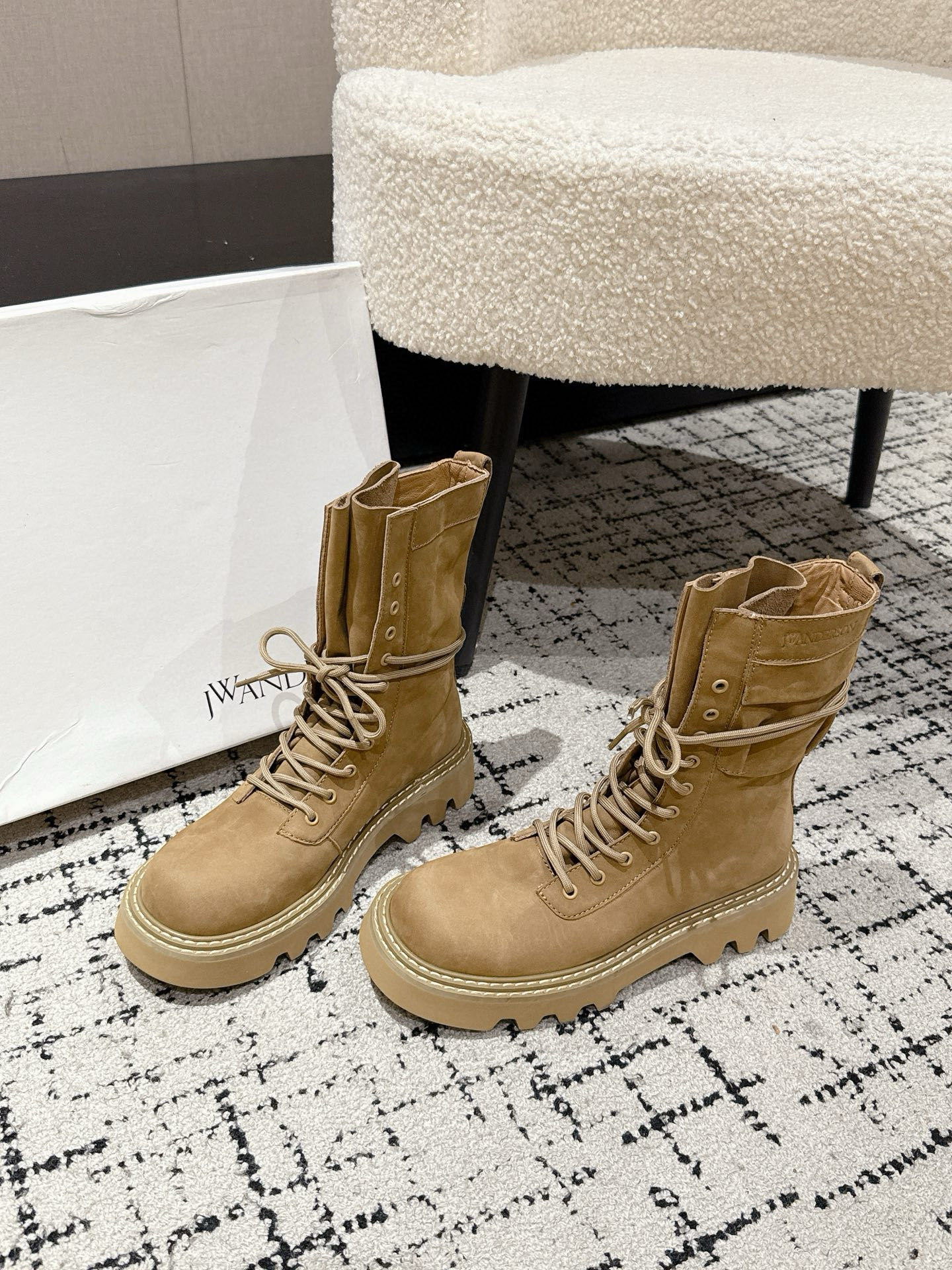 JW Anderson Autumn Shoes: Unique British Design, Velvet Skin, Italian Rubber Base