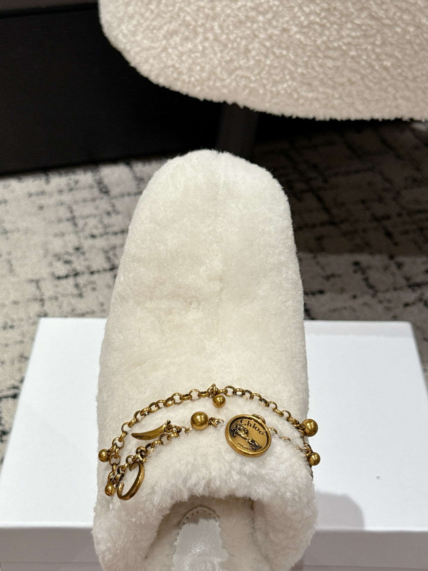 NO:534382,#Real photo details reference, semi-dragged fur shoes19860909#实拍细节参考,半拖毛毛鞋,Women's Shoes