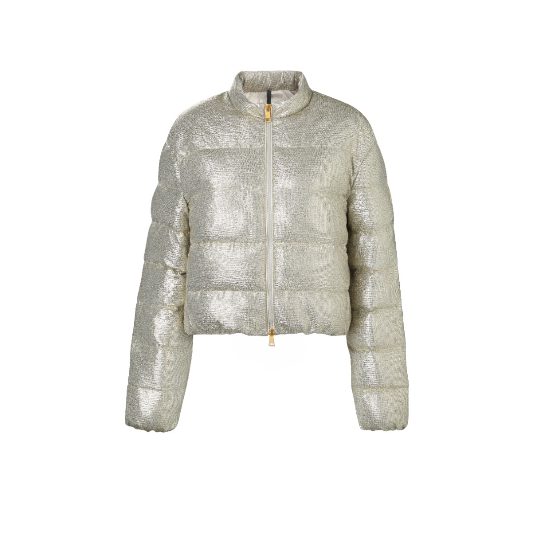 MONCLER Gold Thread Down Jacket - Iridescent Shine, Premium Warmth - S, M, L