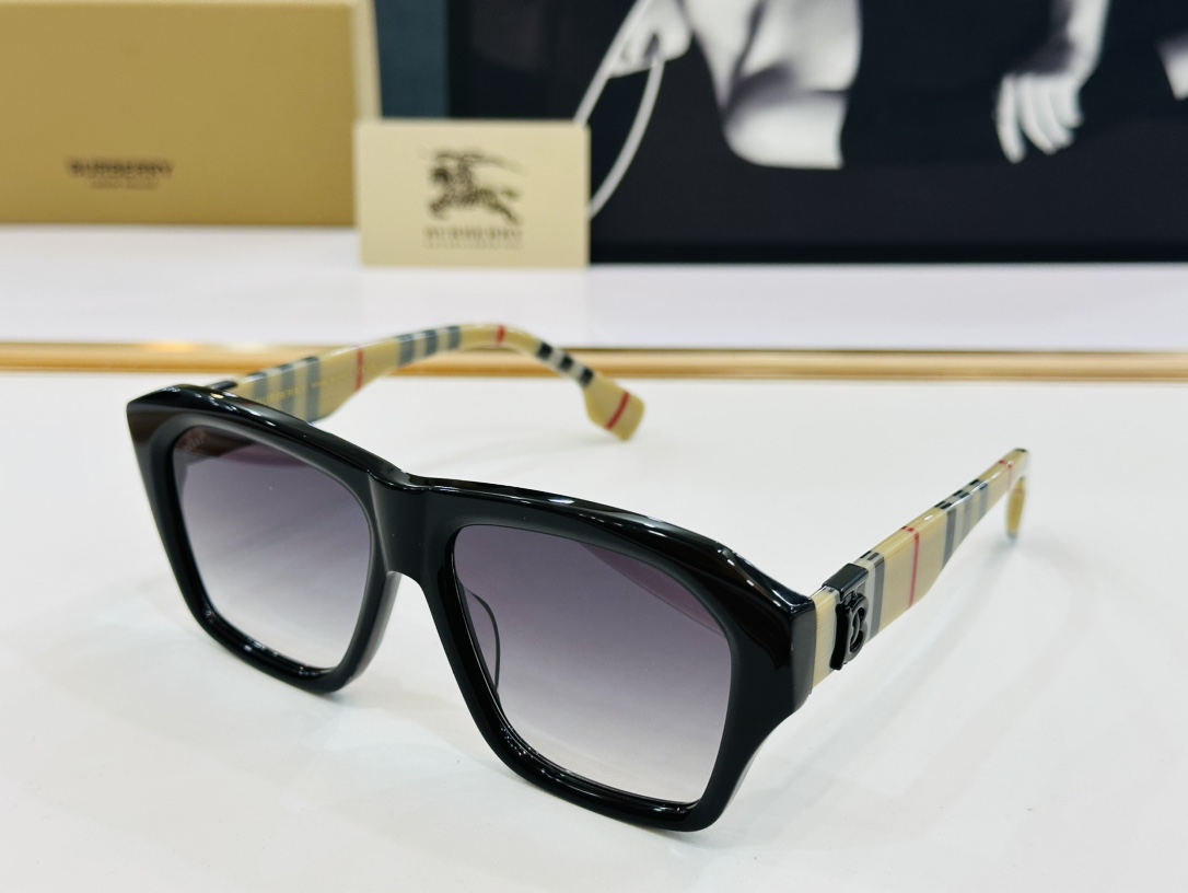 高品质BURBERR*巴家BE6005Size56口16-145女款太阳眼镜[得意]L高品质特色镜腿