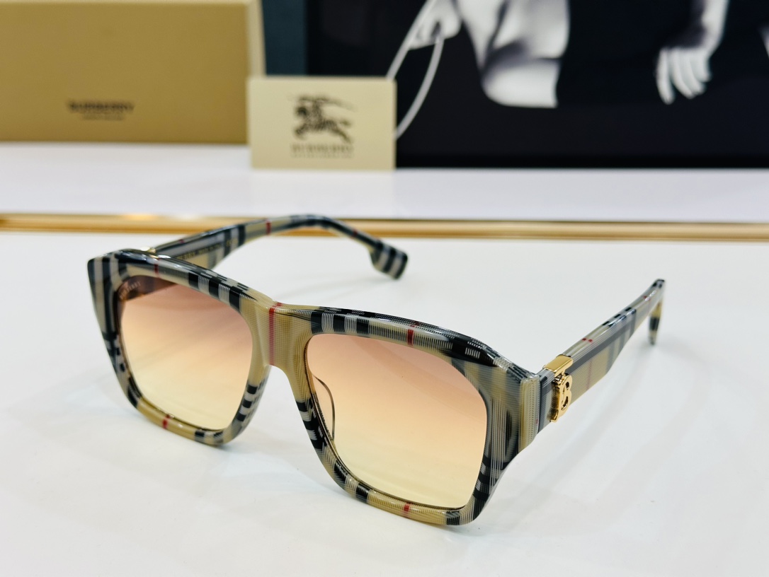 高品质BURBERR*巴家BE6005Size56口16-145女款太阳眼镜[得意]L高品质特色镜腿