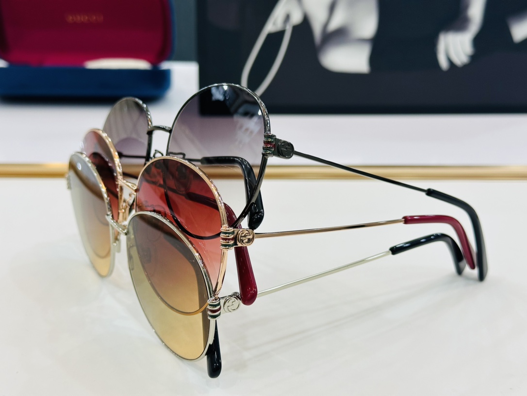 GUCC* 古家 GG1280 🐝🐝系列 Size：53口22-145   🍁🍁 D超绝品质太阳镜 。