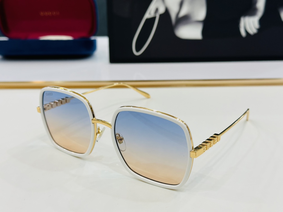 GUCC* 古家 GG1619   🐝🐝系列 Size：58口20-145  🍁🍁 K超绝品质太阳镜 。
