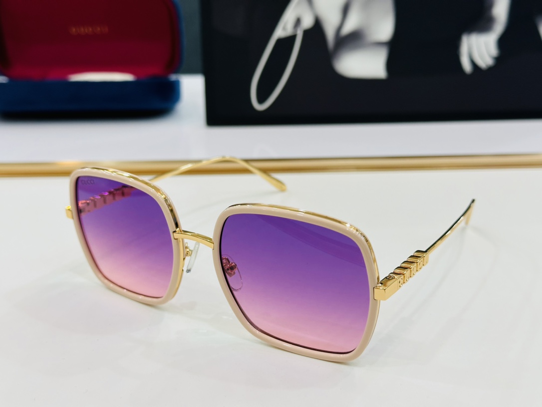 GUCC* 古家 GG1619   🐝🐝系列 Size：58口20-145  🍁🍁 K超绝品质太阳镜 。