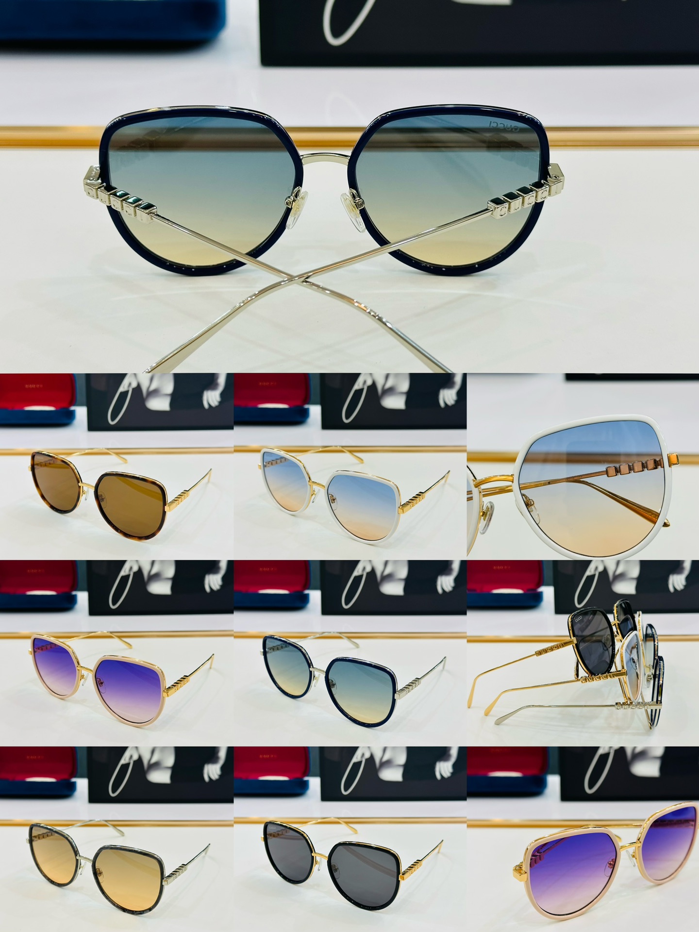 GUCC* 古家 GG1620    🐝🐝系列 Size：59口18-145  🍁🍁 K超绝品质太阳镜 