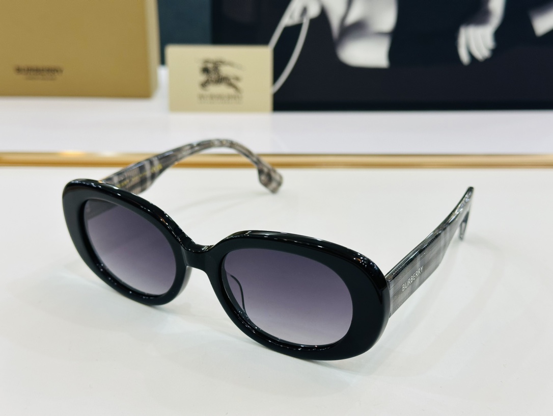 高品质BURBERR*巴家BE4339Size54口19-145女款太阳眼镜[得意[愉快]D意大利进口材