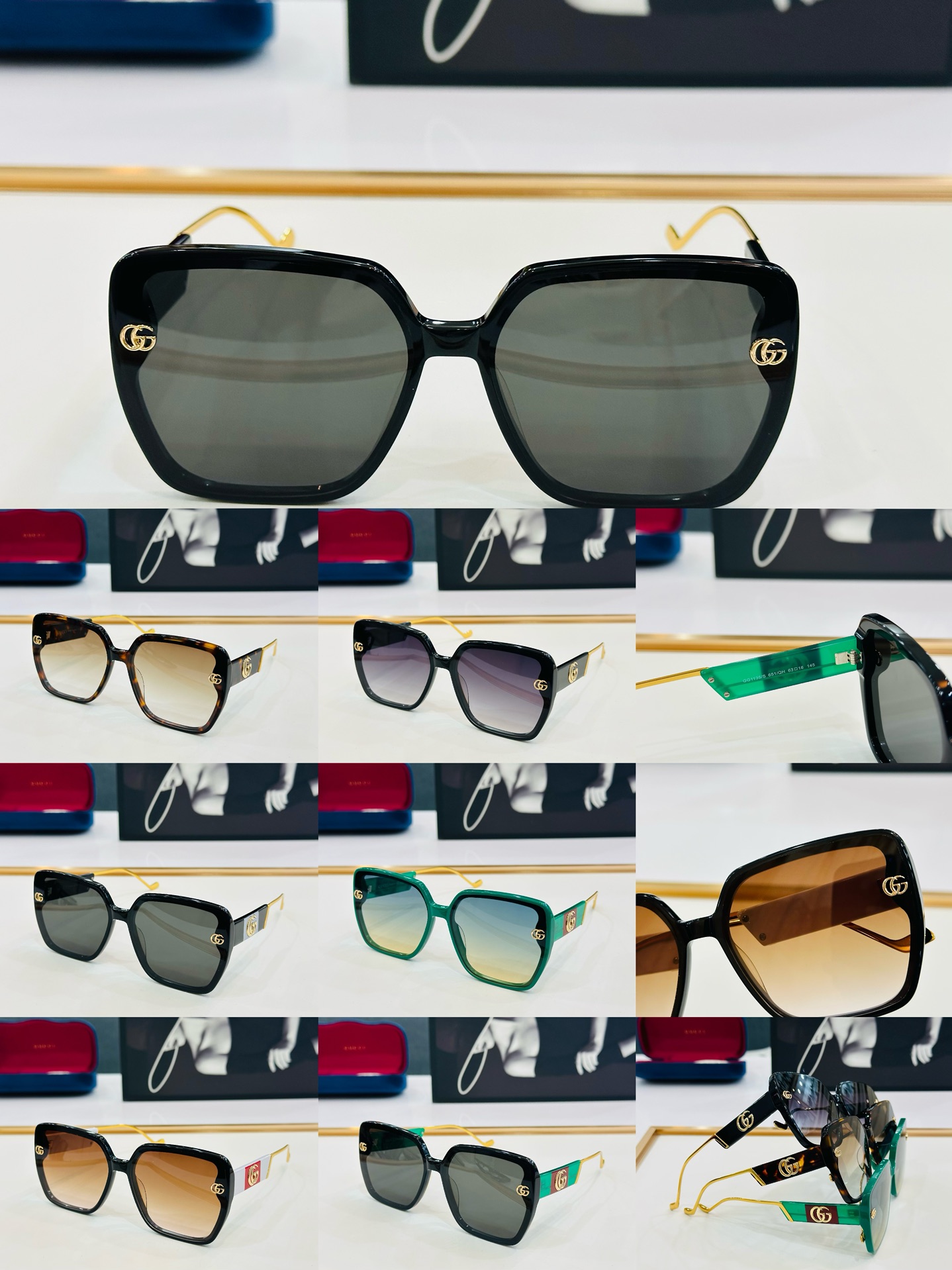 GUCC*古家GG1135/S系列Size63口16-145L超绝品质太阳镜