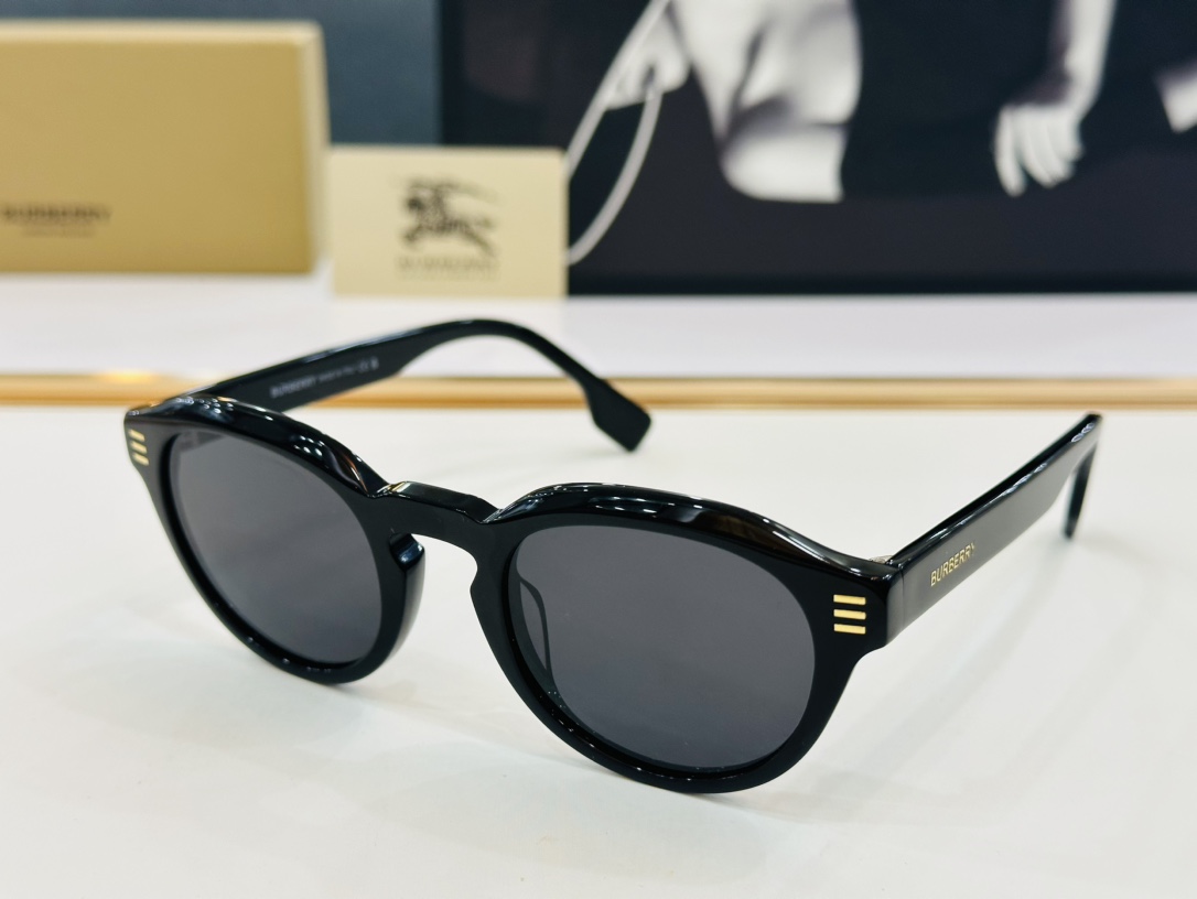 高品质BURBERR*巴家BE4404Size50口23-145女款太阳眼镜[得意]L高品质特色镜腿