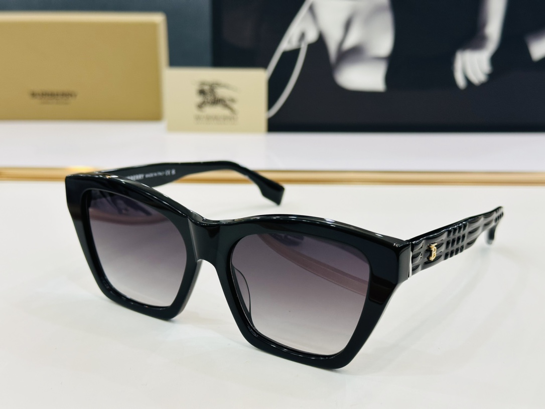 高品质BURBERR*巴家BE4391Size54口17-140女款太阳眼镜[得意]L高品质特色镜腿