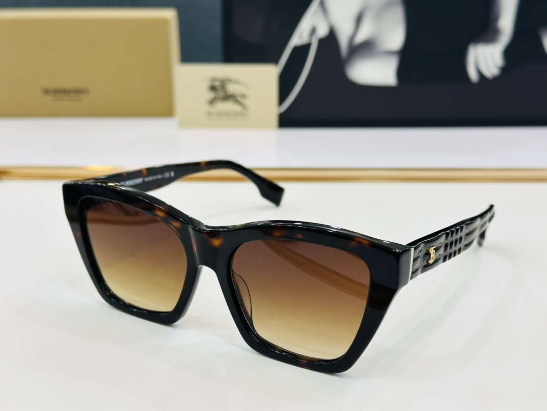 高品质BURBERR*巴家BE4391Size54口17-140女款太阳眼镜[得意]L高品质特色镜腿