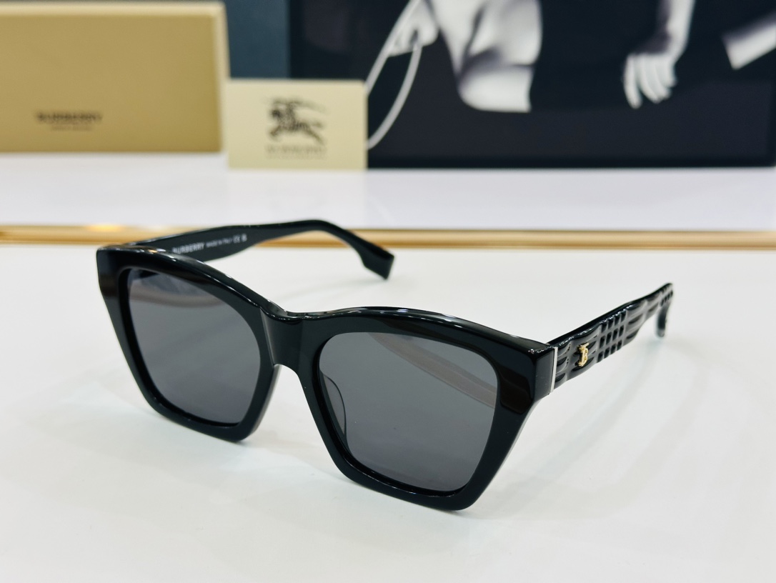 高品质BURBERR*巴家BE4391Size54口17-140女款太阳眼镜[得意]L高品质特色镜腿