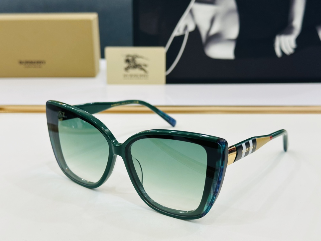 高品质BURBERR*巴家BE6010Size66口11-145女款太阳眼镜[得意[愉快]K意大利进口材