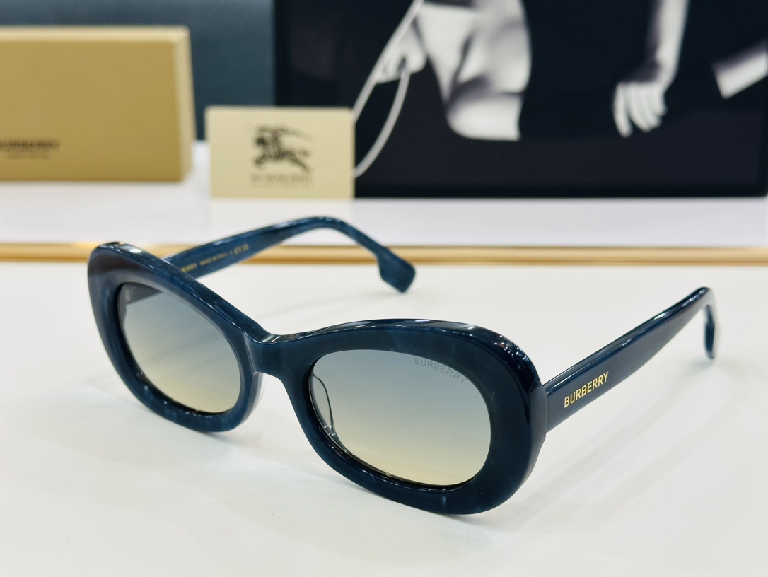 高品质BURBERR*巴家BE6007Size54口21-145女款太阳眼镜[得意[愉快]K意大利进口材