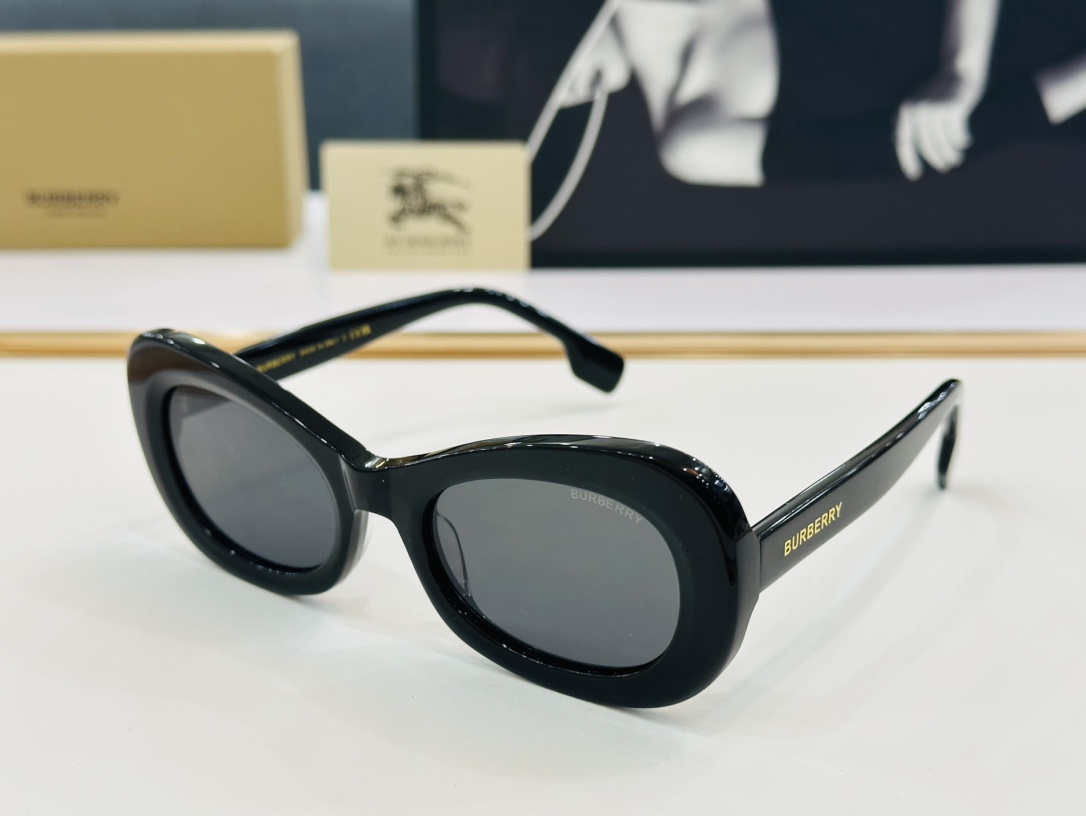 高品质BURBERR*巴家BE6007Size54口21-145女款太阳眼镜[得意[愉快]K意大利进口材