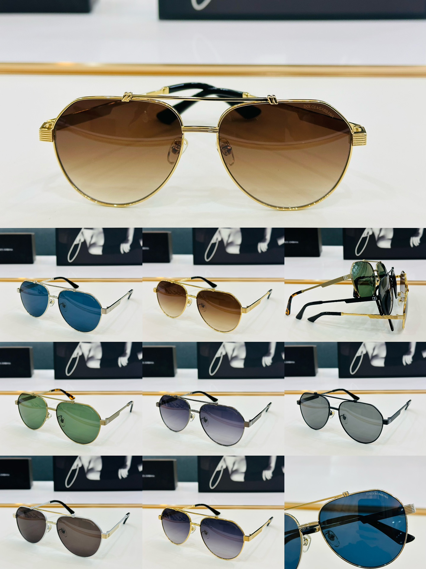 官网款DOLCE&GABBAN*杜嘉班*纳新品DG2288Size59口15-145新颖独特众多颜色C美