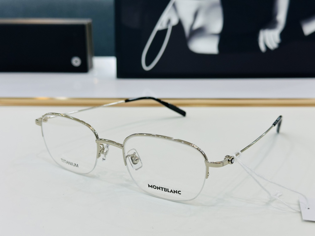 官网新品MONTBLANC万宝龙MB0372OASize51口20-150做工精良W完美电镀配戴舒适钛架
