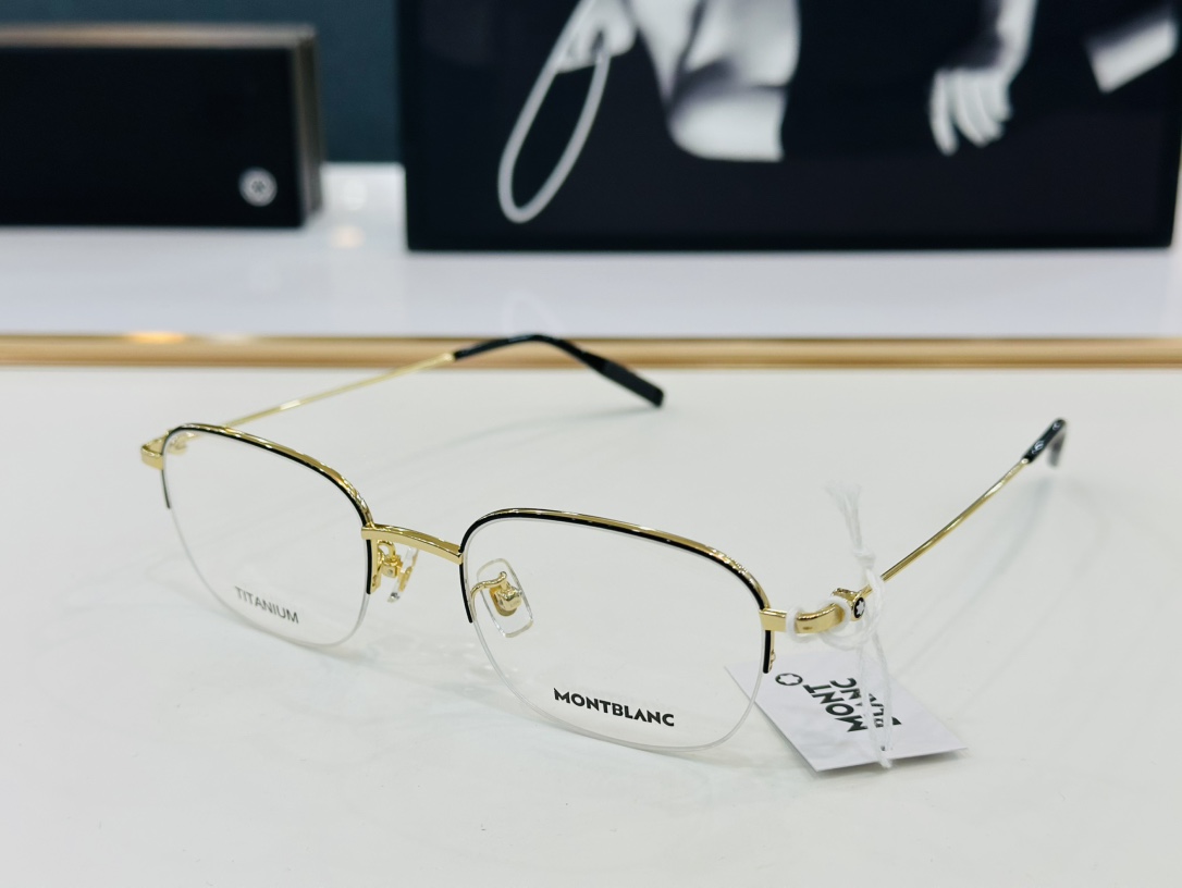 官网新品MONTBLANC万宝龙MB0372OASize51口20-150做工精良W完美电镀配戴舒适钛架