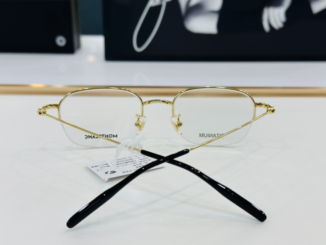 官网新品MONTBLANC万宝龙MB0372OASize51口20-150做工精良W完美电镀配戴舒适钛架