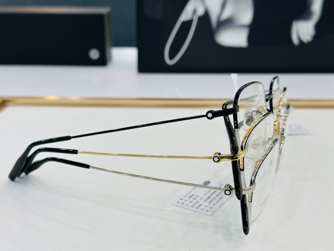 官网新品MONTBLANC万宝龙MB0372OASize51口20-150做工精良W完美电镀配戴舒适钛架