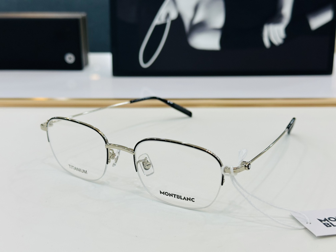官网新品MONTBLANC万宝龙MB0372OASize51口20-150做工精良W完美电镀配戴舒适钛架