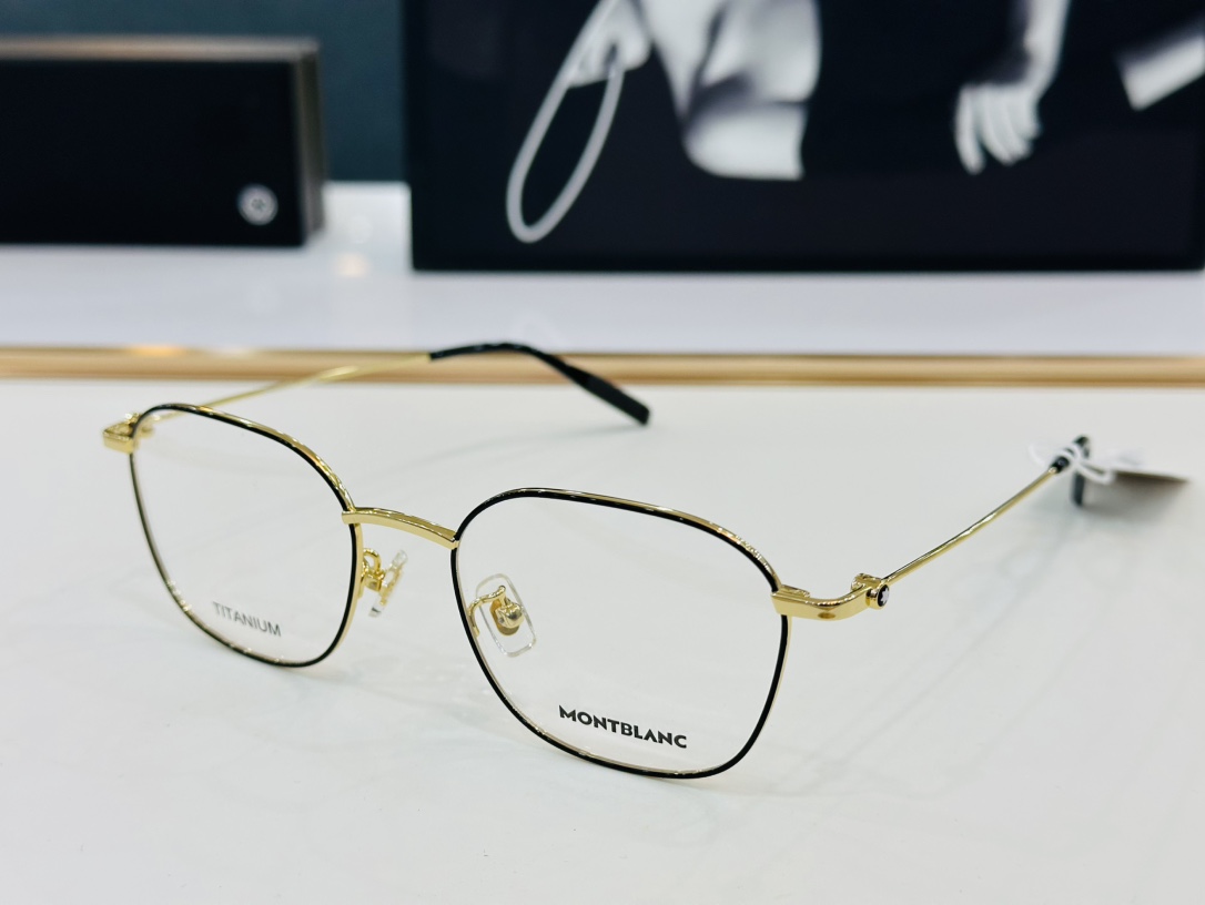 官网新品MONTBLANC万宝龙MB0371OASize52口20-150做工精良W完美电镀配戴舒适钛架