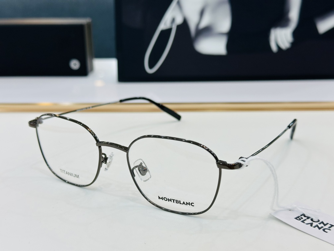 官网新品MONTBLANC万宝龙MB0371OASize52口20-150做工精良W完美电镀配戴舒适钛架