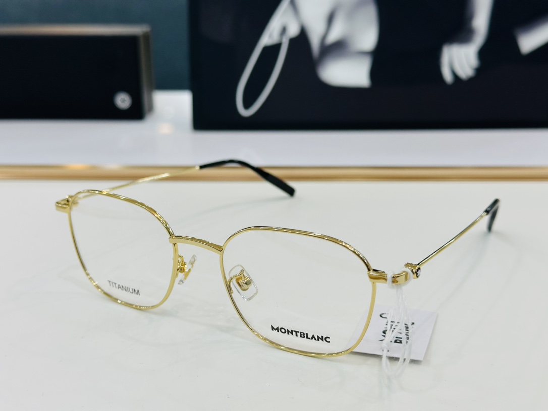 官网新品MONTBLANC万宝龙MB0371OASize52口20-150做工精良W完美电镀配戴舒适钛架