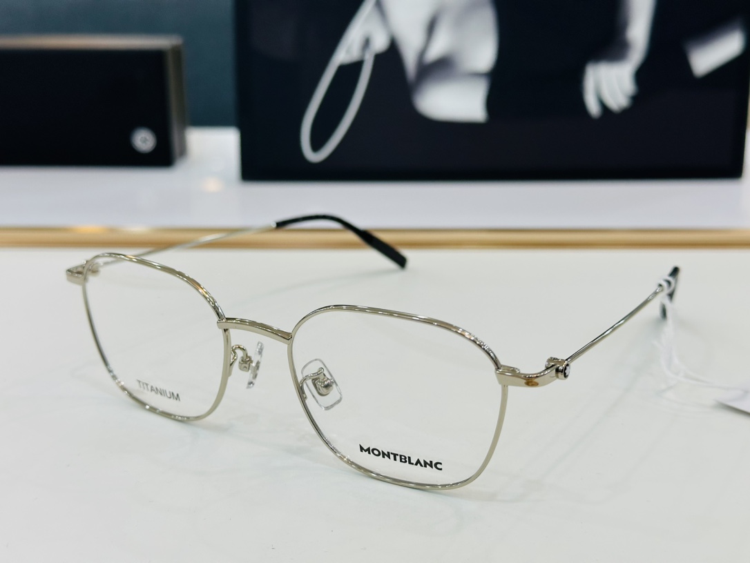 官网新品MONTBLANC万宝龙MB0371OASize52口20-150做工精良W完美电镀配戴舒适钛架