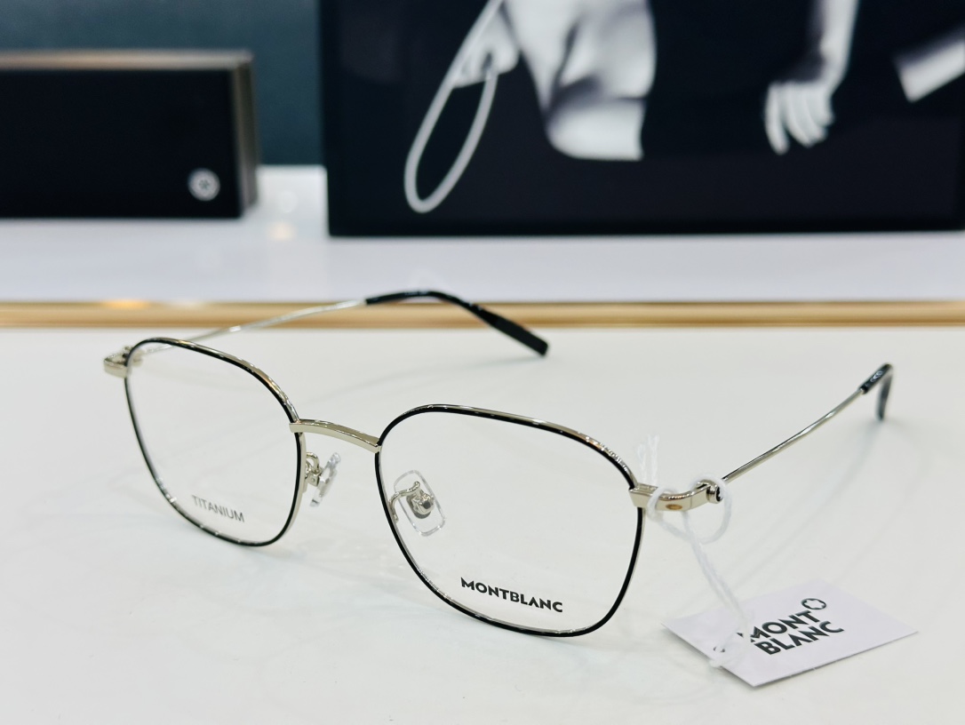 官网新品MONTBLANC万宝龙MB0371OASize52口20-150做工精良W完美电镀配戴舒适钛架