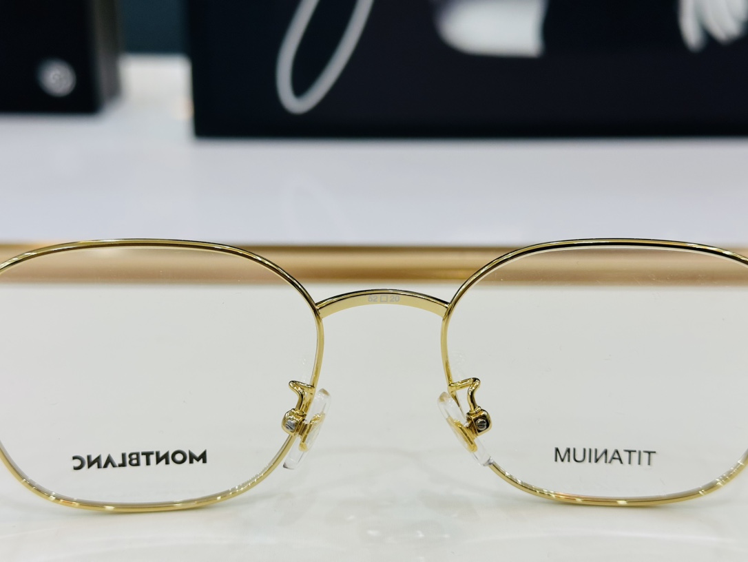 官网新品MONTBLANC万宝龙MB0371OASize52口20-150做工精良W完美电镀配戴舒适钛架